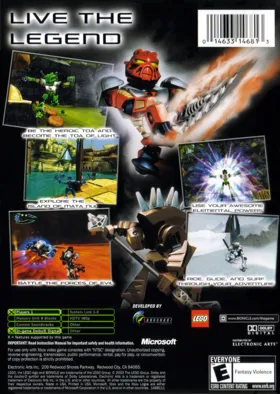 Bionicle (USA) box cover back